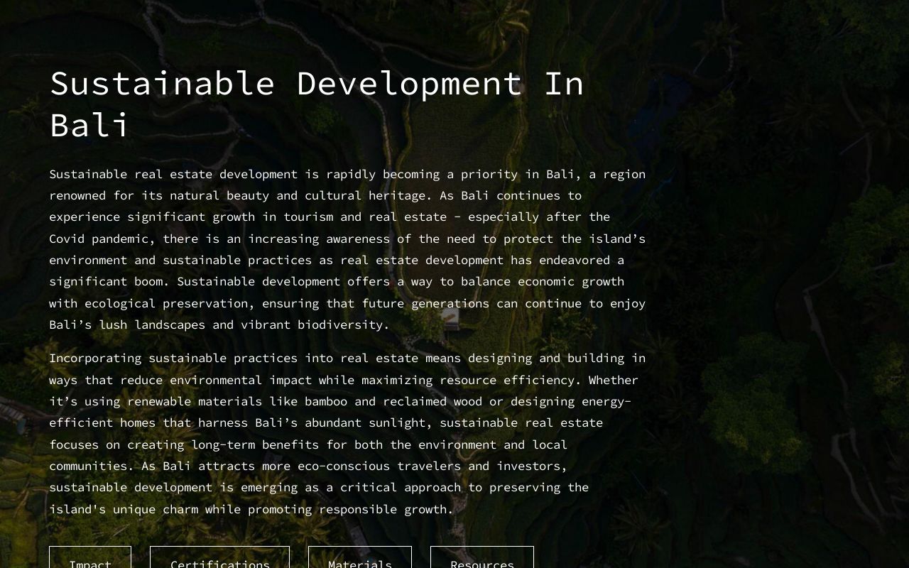 Picture of Sustainable Building Bali